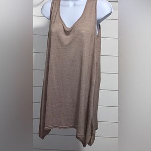 • UMGEE 100 % Cotton Boho Tunic Top W/ Crochet Lace Peekaboo Detailing •